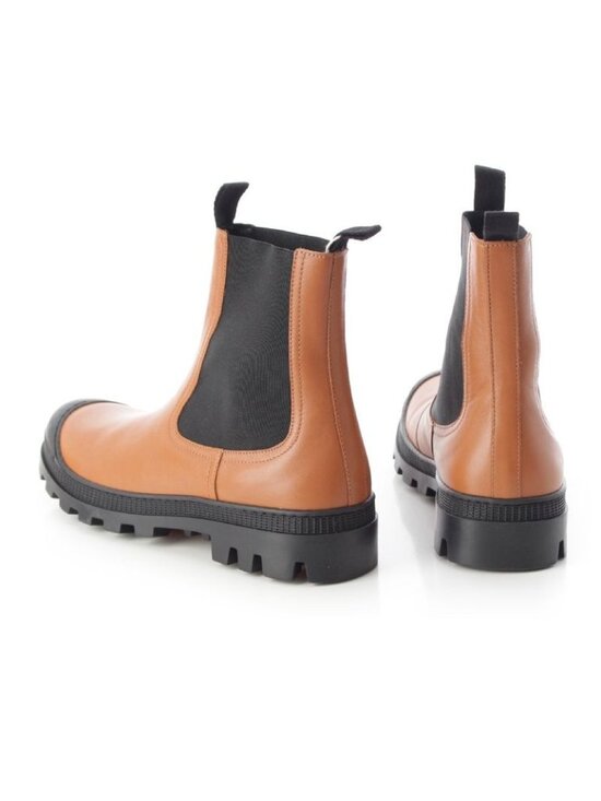 Loewe Leather Side Gore Volume Sole Chelsea Boots Ankle  display picture 1